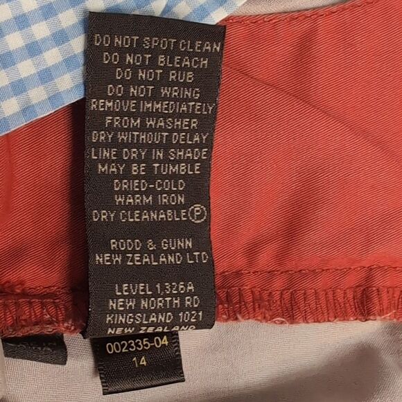 Rodd & Gunn Mornington Short In Chilli Red Men’s Size 36 NWT - Picture 10 of 13